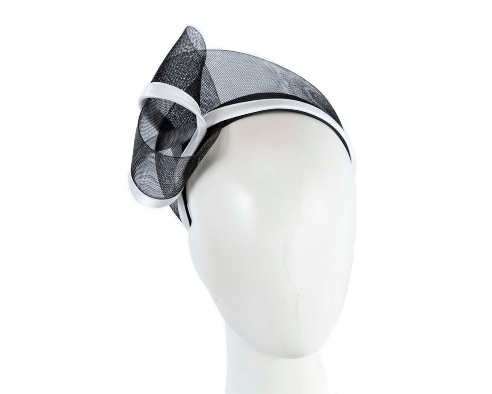 Black & white headband fascinator by Fillies Collection