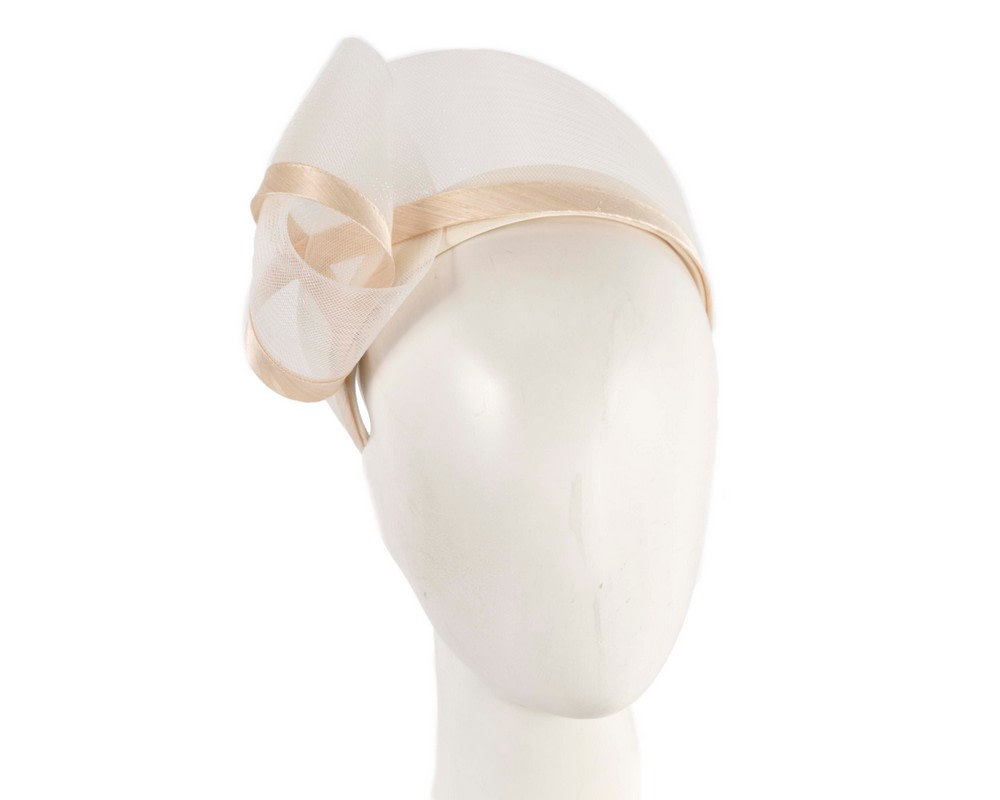 Cream headband fascinator by Fillies Collection