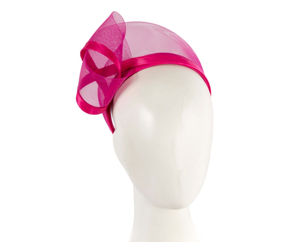 Fuchsia headband fascinator by Fillies Collection