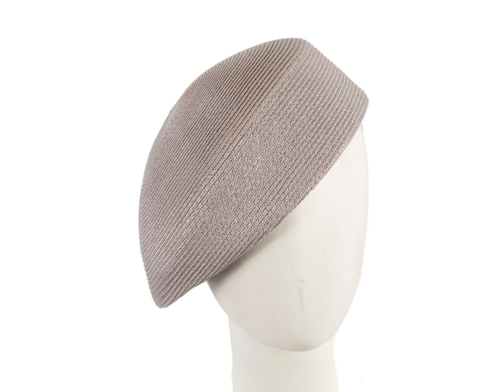 Silver beret hat by Max Alexander