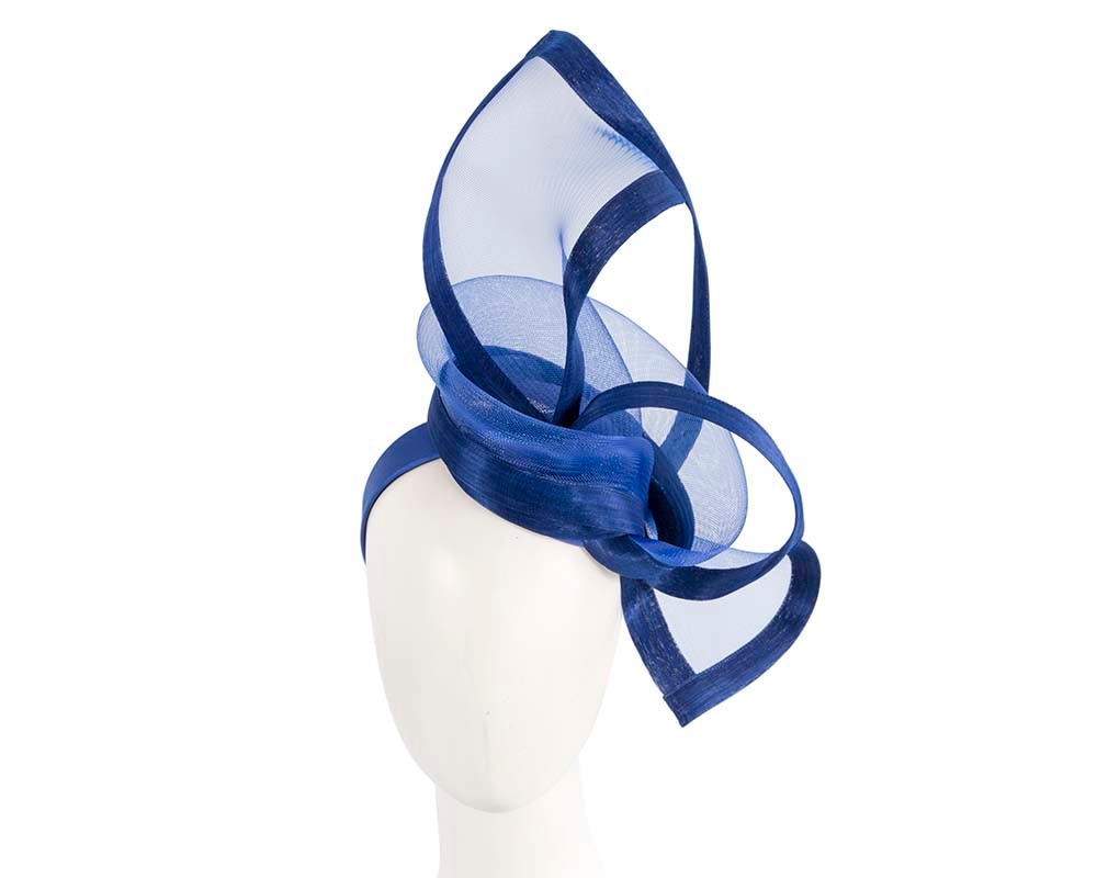 Bespoke Royal Blue fascinator by Fillies Collection