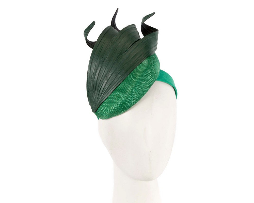 Green pillbox spring racing fascinator by Fillies Collection