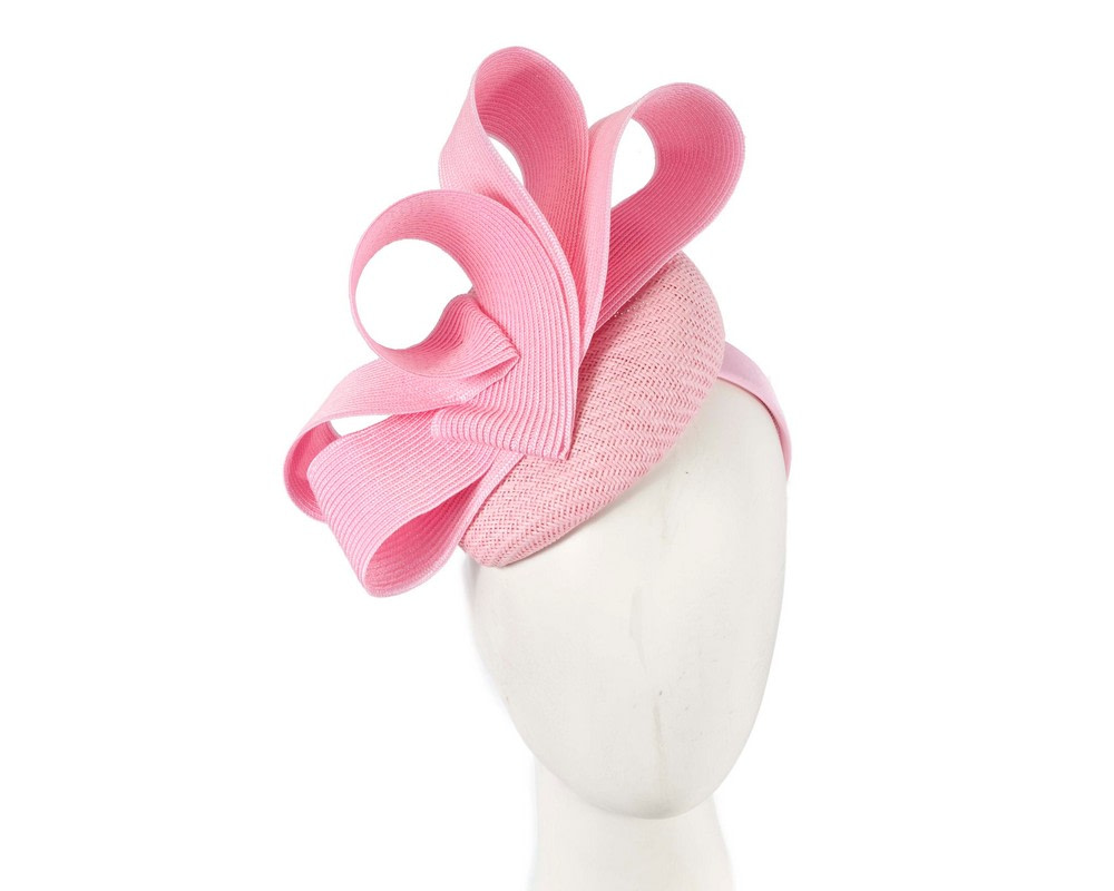 Bespoke pink pillbox fascinator by Fillies Collection