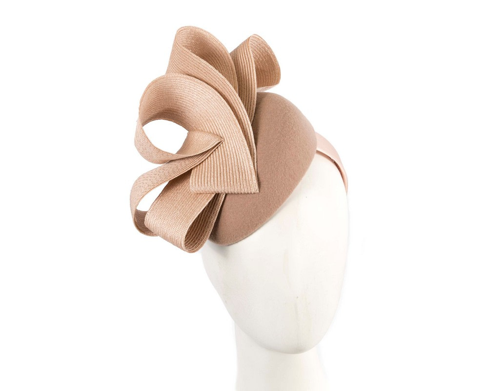 Nude winter racing fascinator by Fillies Collection