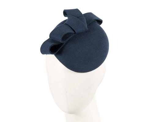 Navy pillbox with bow