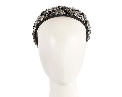 Crystal covered headband fascinator by Max Alexander