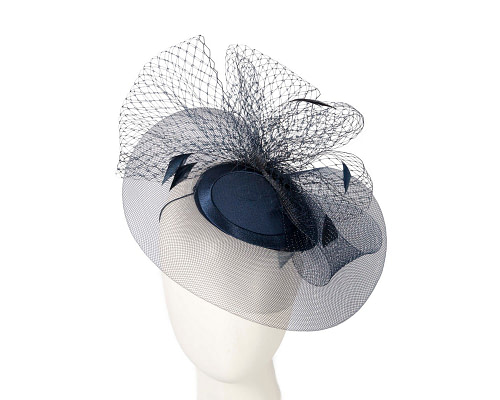 Navy custom made fascinator hat