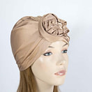 Beige fashion turban - Fascinators.com.au