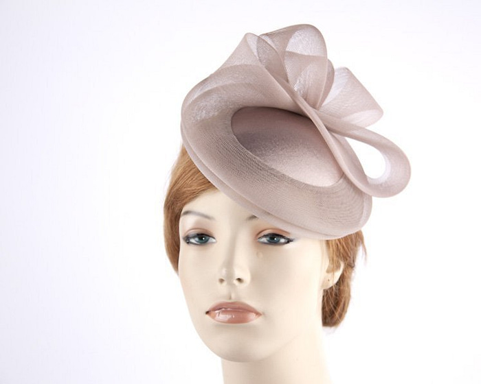 Taupe cocktail hats K4691T - Fascinators.com.au