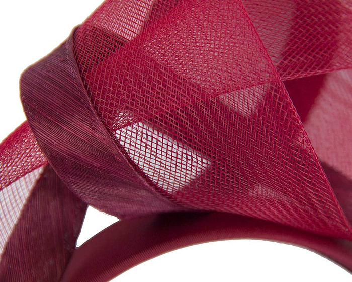 Burgundy wine turban headband by Fillies Collection - Fascinators.com.au