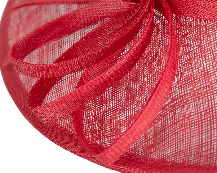 Wide brim red racing hat by Max Alexander - Fascinators.com.au