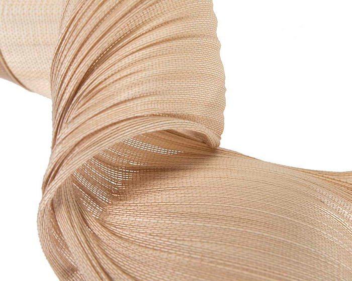 Nude jinsin wave fascinator by Fillies Collection - Fascinators.com.au