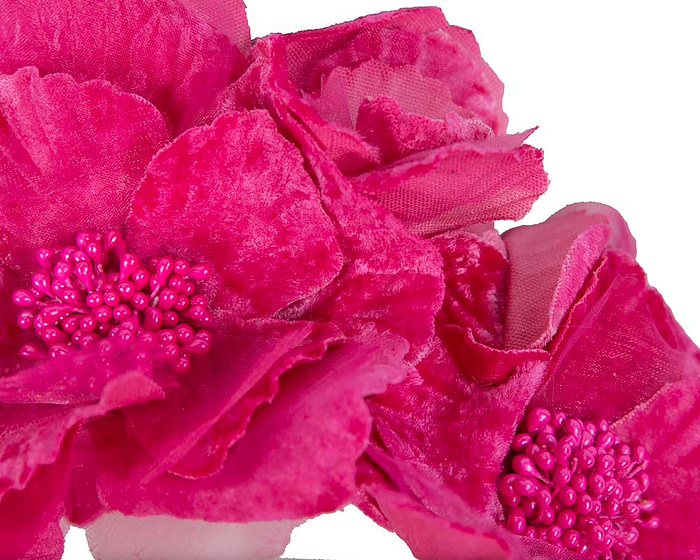 Bright Fuchsia Headband Fascinator - Image 3