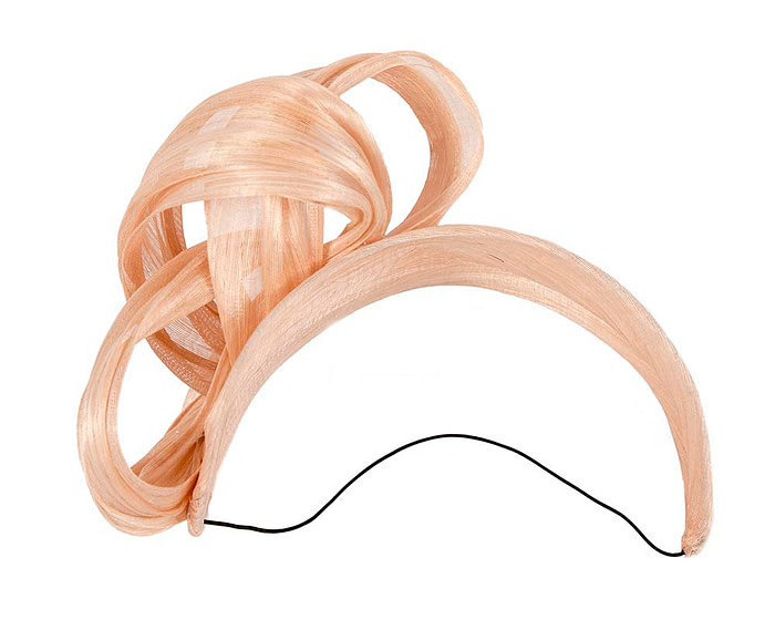 Nude retro headband racing fascinator by Fillies Collection - Fascinators.com.au