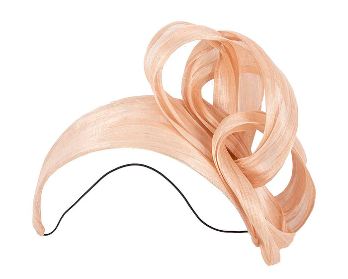 Nude retro headband racing fascinator by Fillies Collection - Fascinators.com.au