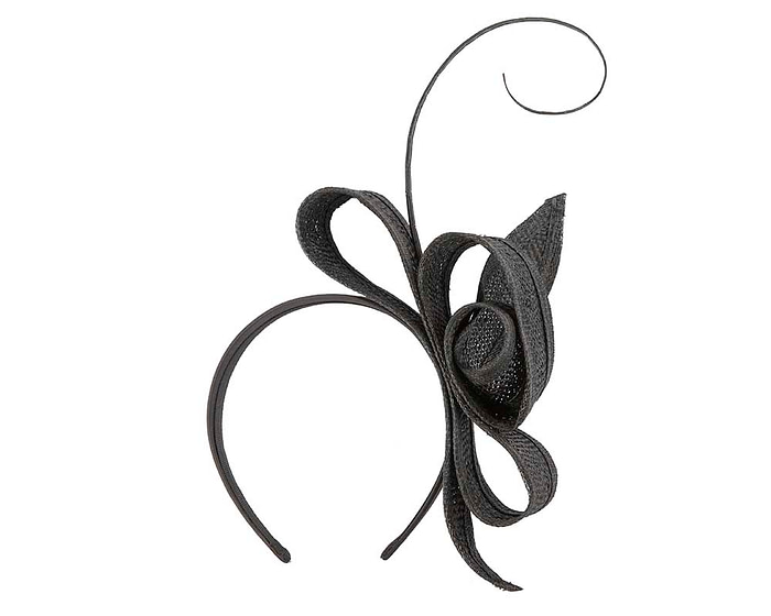 Black bow racing fascinator by Max Alexander - Fascinators.com.au