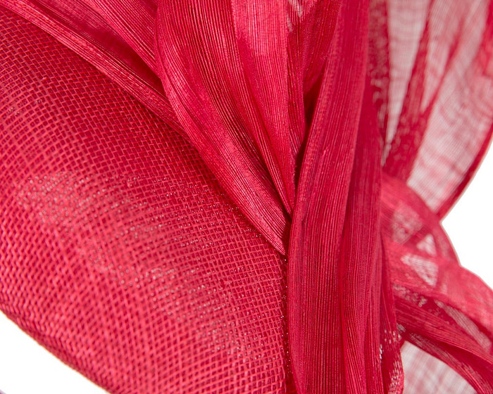 Pink pillbox silk abaca bow by Fillies Collection - Fascinators.com.au