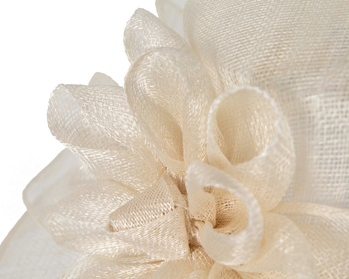 Large cream fashion hat - Fascinators.com.au