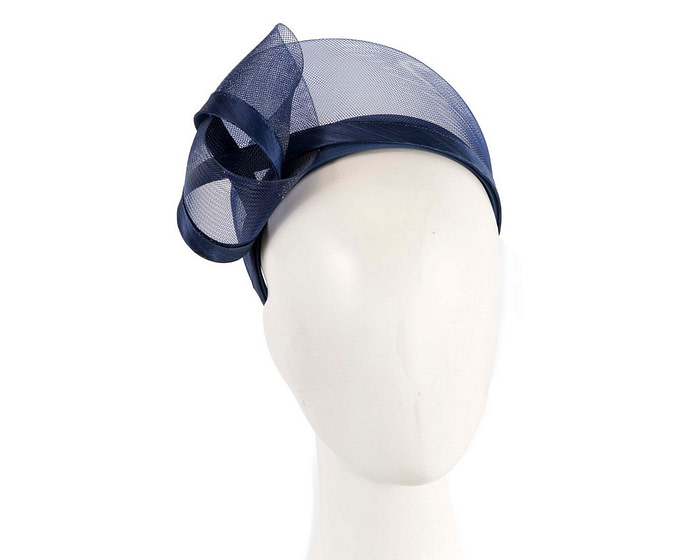 Navy headband fascinator by Fillies Collection - Fascinators.com.au