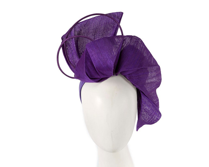 Bespoke purple fascinator by Fillies Collection - Fascinators.com.au