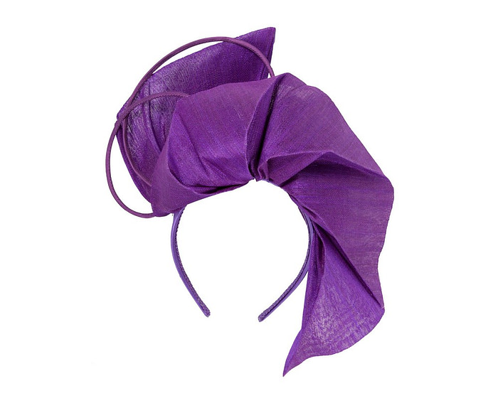 Bespoke purple fascinator by Fillies Collection - Fascinators.com.au