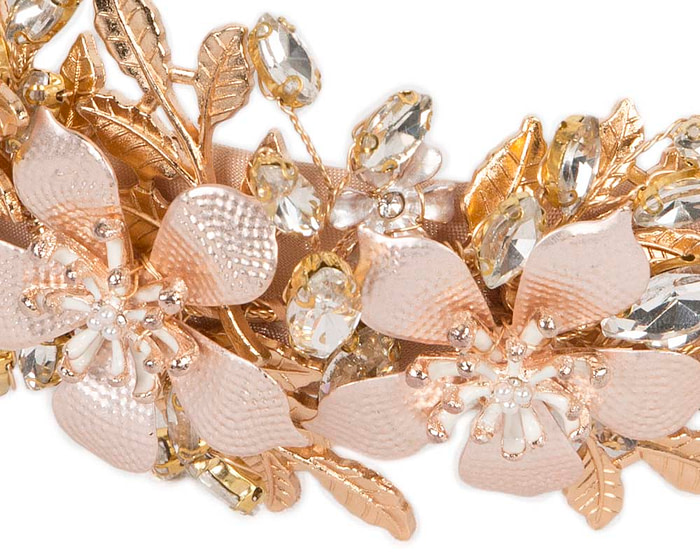 Gold jewellery fascinator headband - Image 3