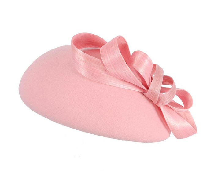 Pink winter felt beret hat by Fillies Collection - Fascinators.com.au