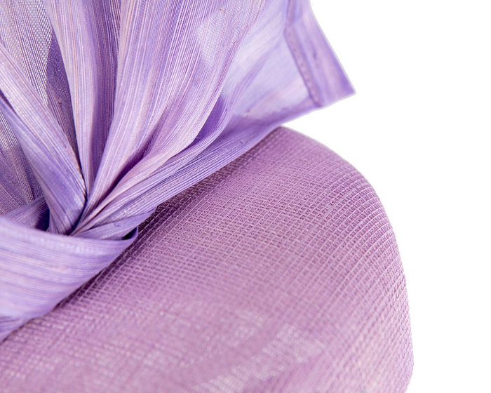 Bespoke lilac spring racing fascinator pillbox by Fillies Collection - Image 5