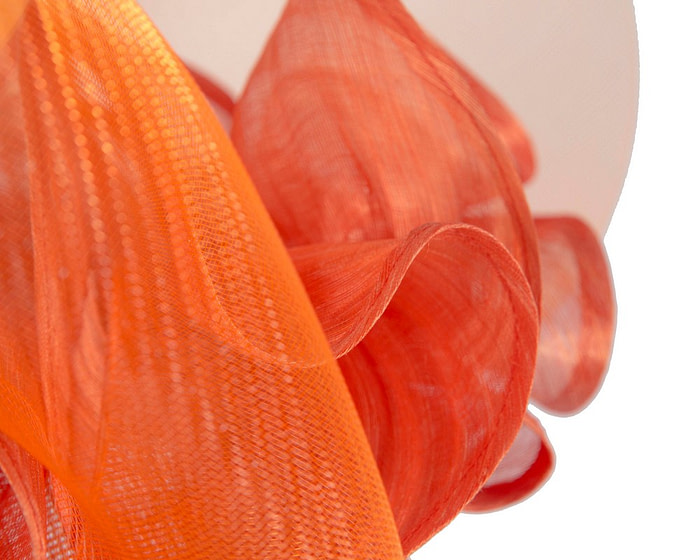 Bespoke orange fascinator by Fillies Collection - Image 4