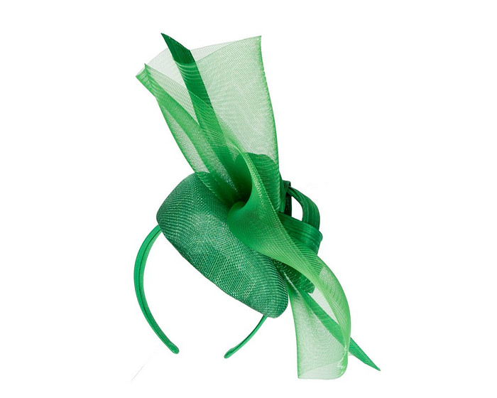 Large green spring racing fascinator by Fillies Collection - Image 6