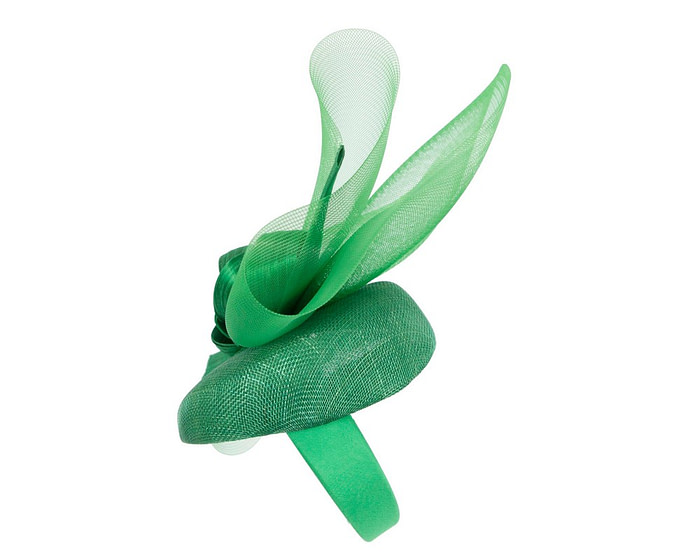 Large green spring racing fascinator by Fillies Collection - Image 3