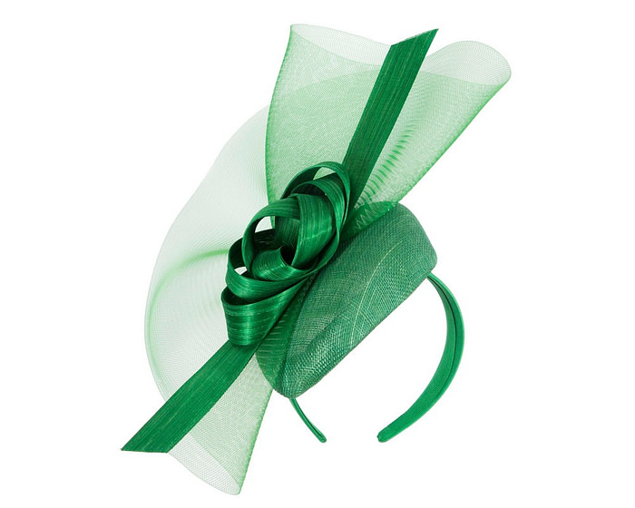 Large green spring racing fascinator by Fillies Collection - Image 2