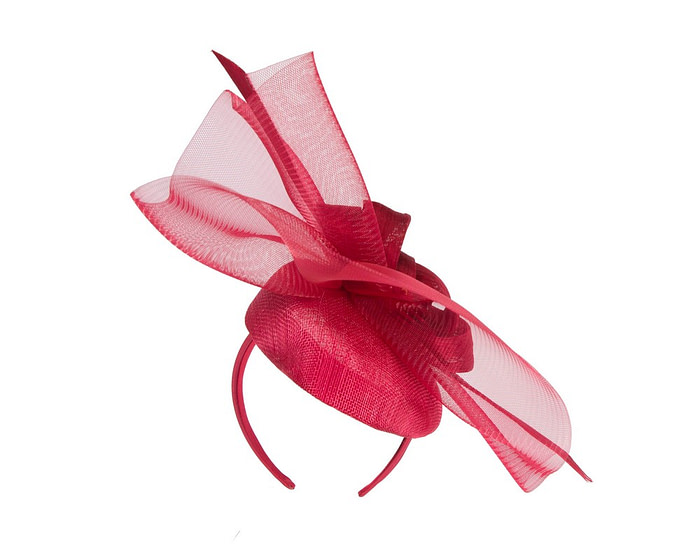 Large red spring racing fascinator by Fillies Collection - Image 6