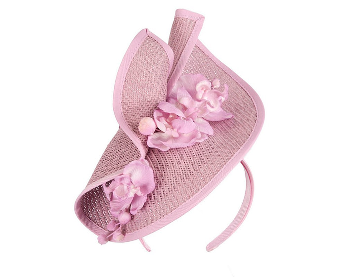 Lilac designers racing fascinator with orchids by Fillies Collection - Image 2
