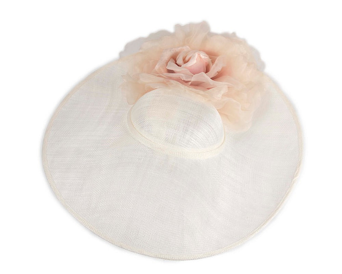 Large cream & pink racing hatinator by Fillies Collection - Image 3