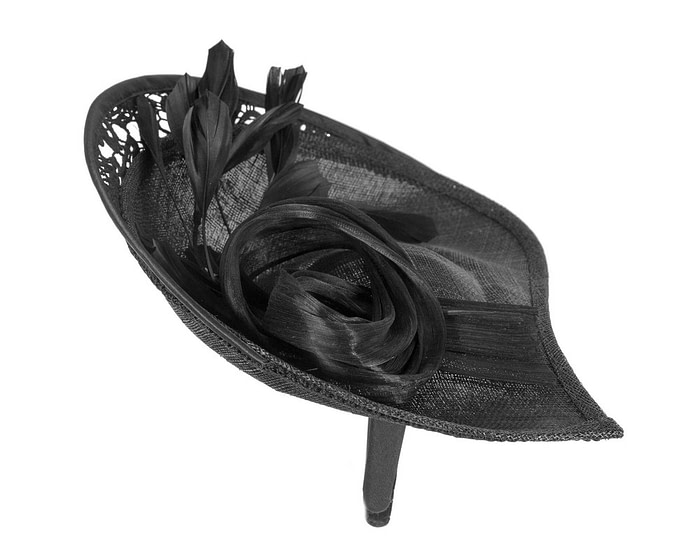 Large black spring racing fascinator by Fillies Collection - Image 4