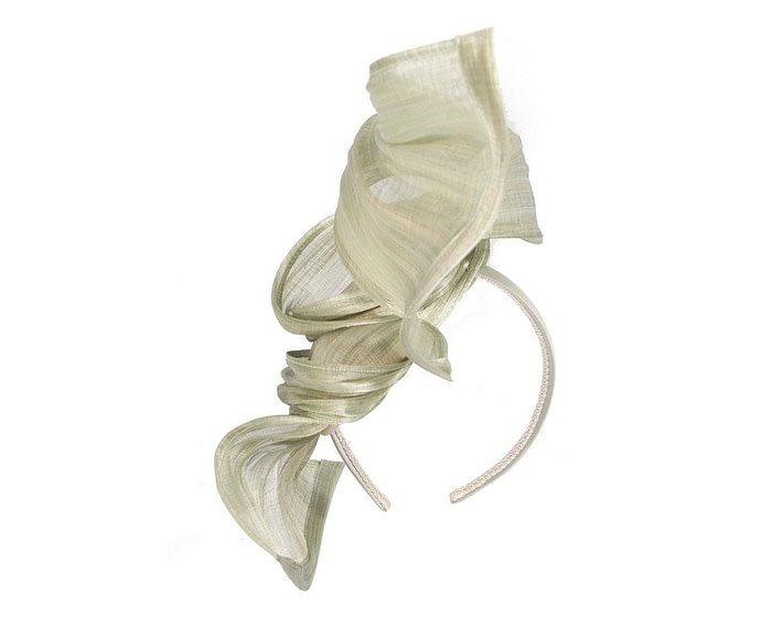 Bespoke olive racing fascinator by Fillies Collection - Image 6