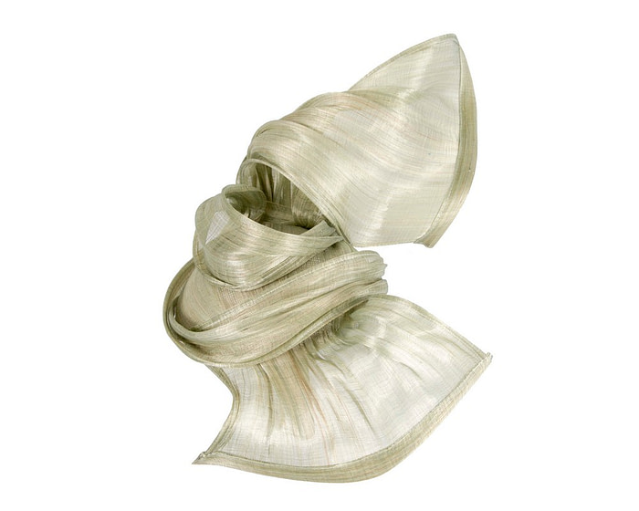 Bespoke olive racing fascinator by Fillies Collection - Image 3