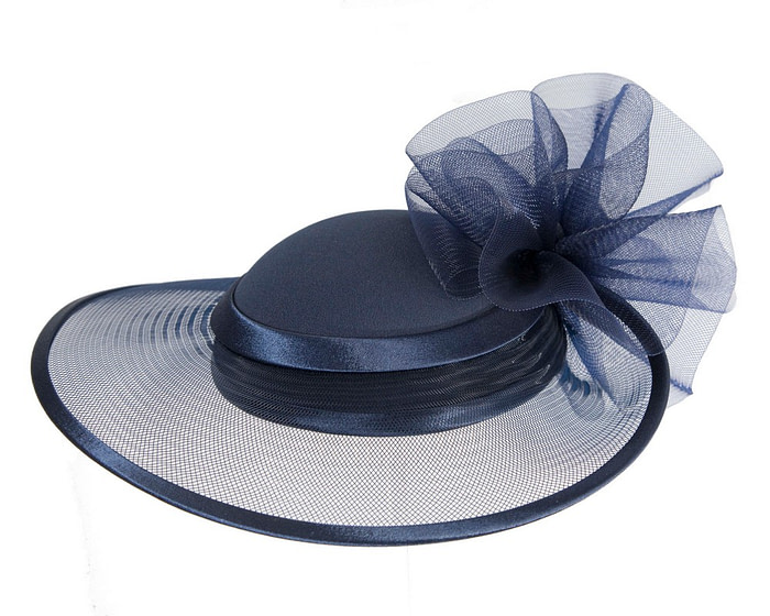 Navy custom made mother of the bride hats - Image 7