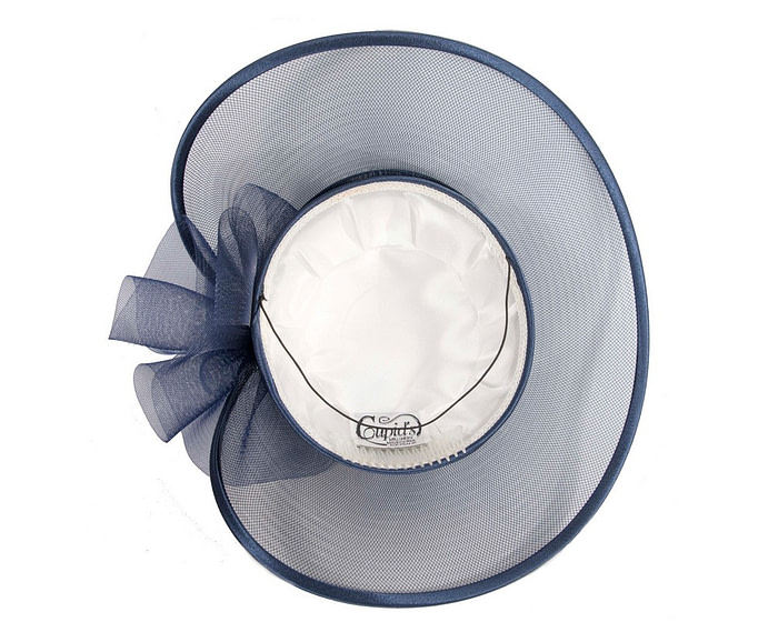 Navy custom made mother of the bride hats - Image 4