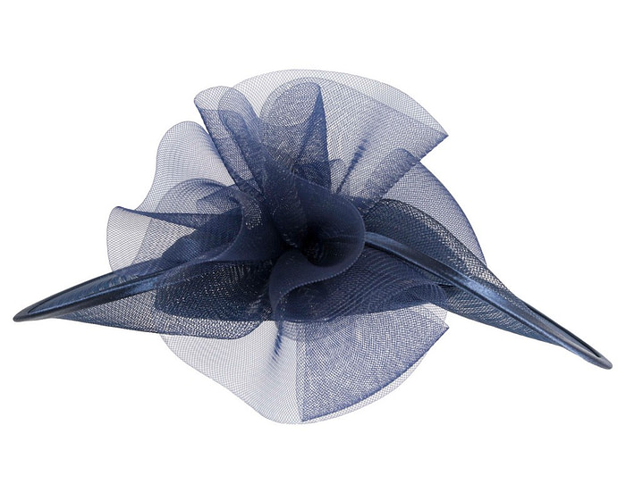Navy custom made mother of the bride hats - Image 3