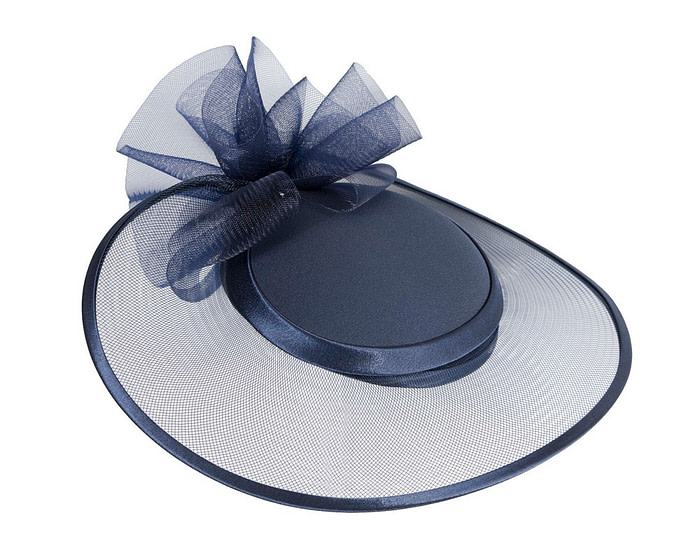 Navy custom made mother of the bride hats - Image 2