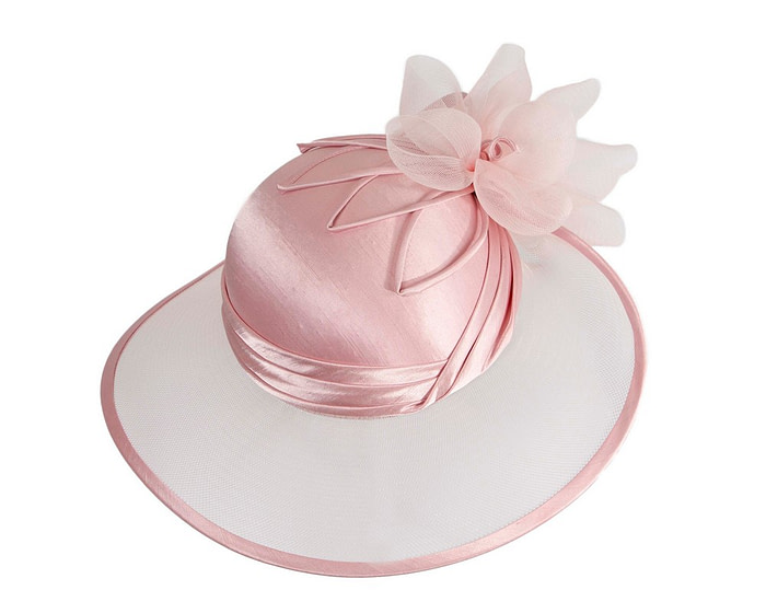 Pink Custom Made Mother of the Bride hat - Image 2