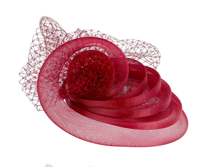 Burgundy wine cocktail hat made to order - Image 4