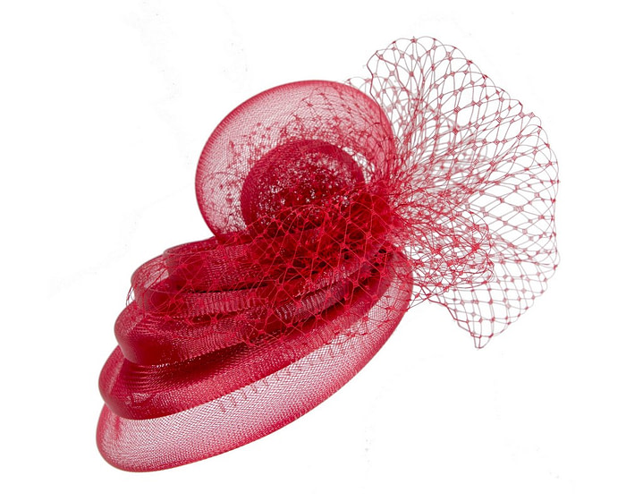 Burgundy wine cocktail hat made to order - Image 3