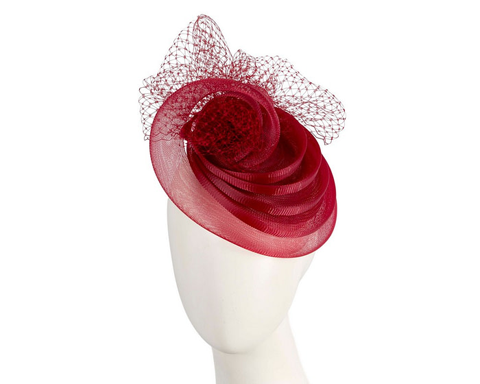 Burgundy wine cocktail hat made to order