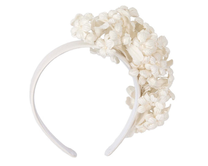 Max Alexander cream flower fascinator headband - Image 4