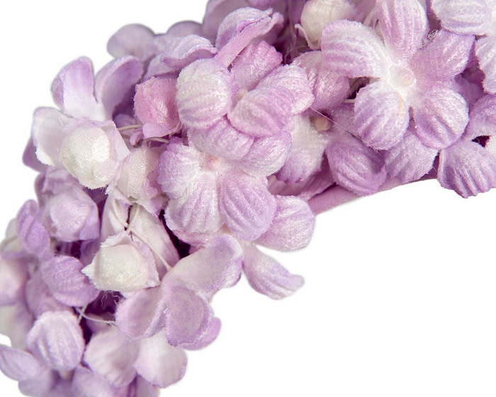 Max Alexander lilac flower fascinator headband - Image 3