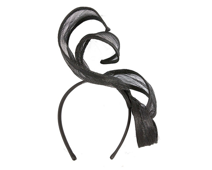 Max Alexander Elegant Black Fascinator - Fascinators.com.au