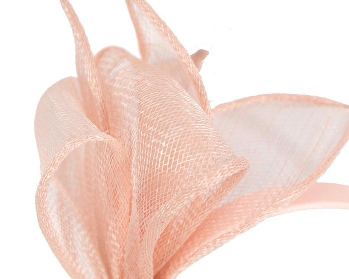 Elegant Blush Sinamay Bow Headband by Max Alexander - Image 3